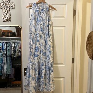OLIVIA JAMES THE LABEL Ro Long Dress - Toile Sky